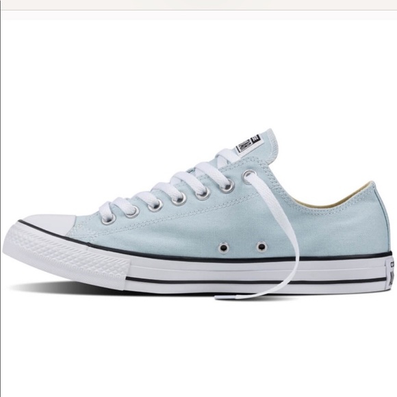 Converse light blue women shoes size 8 - Picture 2 of 6